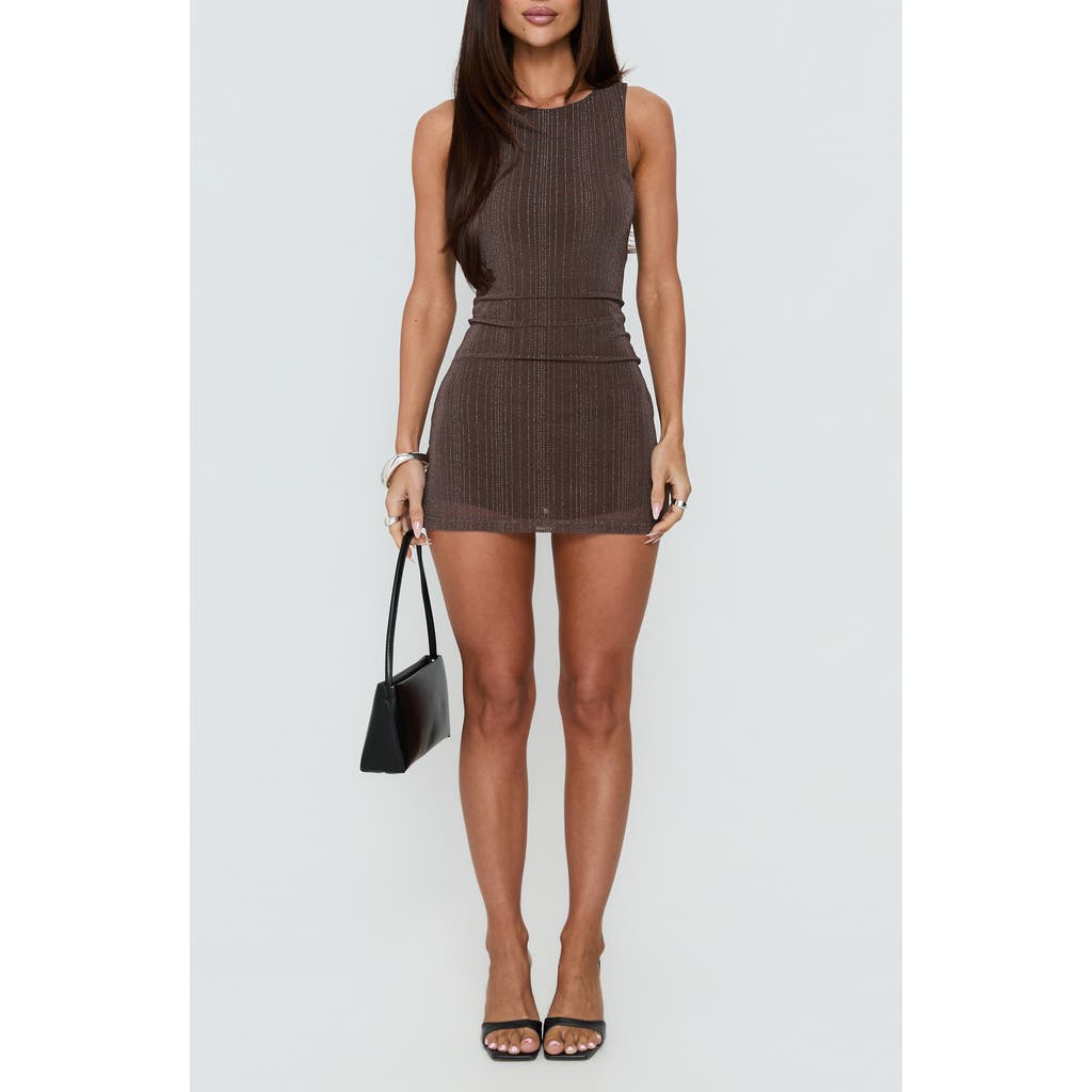 Princess Polly Princess Polly Yumiko Sparkle Stripe Sleeveless Skirted Romper