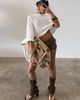 Princess Polly Rouse Off Shoulder Knit Poncho White - 2