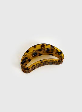 Princess Polly Say My Name Hair Clip Yellow Tort