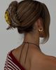Princess Polly Say My Name Hair Clip Yellow Tort - 2