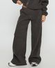 Princess Polly Siberia Fleece Track Pant Charcoal - 1
