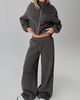 Princess Polly Siberia Fleece Track Pant Charcoal - 2
