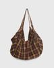 Princess Polly Sonora Oversized Tote Bag Brown Check - 1