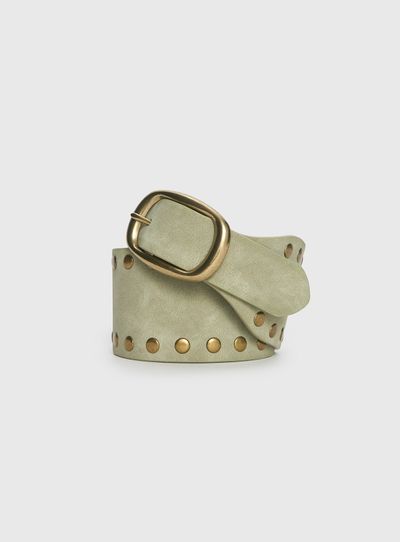 Princess Polly Spheres Stud Belt Sage / Gold