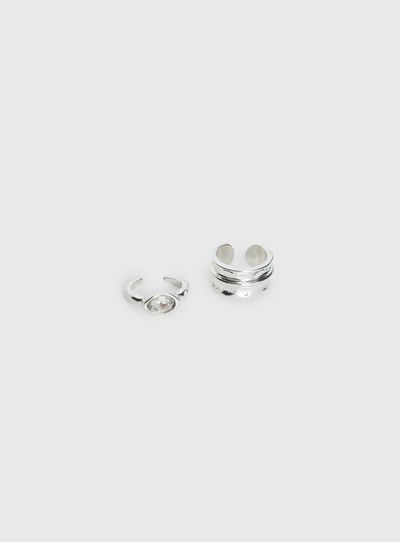Princess Polly Sugar Talking Toe Ring Pack Silver