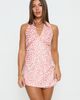 Princess Polly Sweet Summers Halter Mini Dress Red Multi - 1