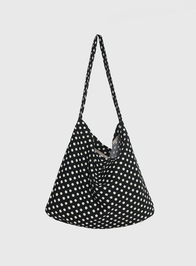 Princess Polly Tempting Tote Bag Black Polka