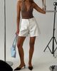Princess Polly Torri Longline Denim Shorts Ecru - 2