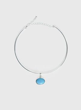Princess Polly Vanita Necklace Silver / Turquoise
