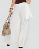 Princess Polly Wave Dancer Tie Pant White - 1