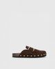 Princess Polly Way Life Goes Stud Detail Clogs Chocolate - 2