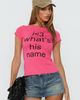 Princess Polly What's His Name Graphic Top Hot Pink - 1