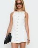 Princess Polly Yumiko Denim Romper White - 1