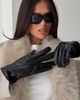 Princess Polly Zaylah Faux Leather Stud Detail Gloves Black - 2