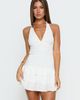 Princess Polly Zevra Ruched Playsuit White - 1