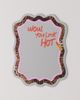 Printed Weird Printed Weird Leopard & Lippy Wall Mirror in Leopard/Lippy at Urban Outfitters - 1