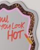 Printed Weird Printed Weird Leopard & Lippy Wall Mirror in Leopard/Lippy at Urban Outfitters - 2