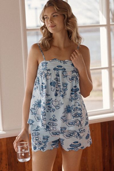 Printfresh High Tea Toile Poplin Sleep Shorts