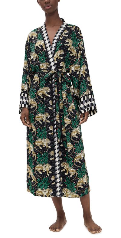 Printfresh Printfresh Long Robe BAGHEERA, Ink S/M
