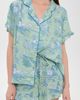 Printfresh Printfresh Satin Ruffle Pajama Set Sea Foam - 2