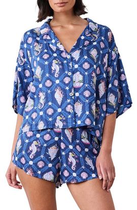 Printfresh Printfresh Sweet Dreams Satin Short Pajamas
