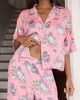Printfresh Spa Day Cosmic Satin Pajama Set - 4