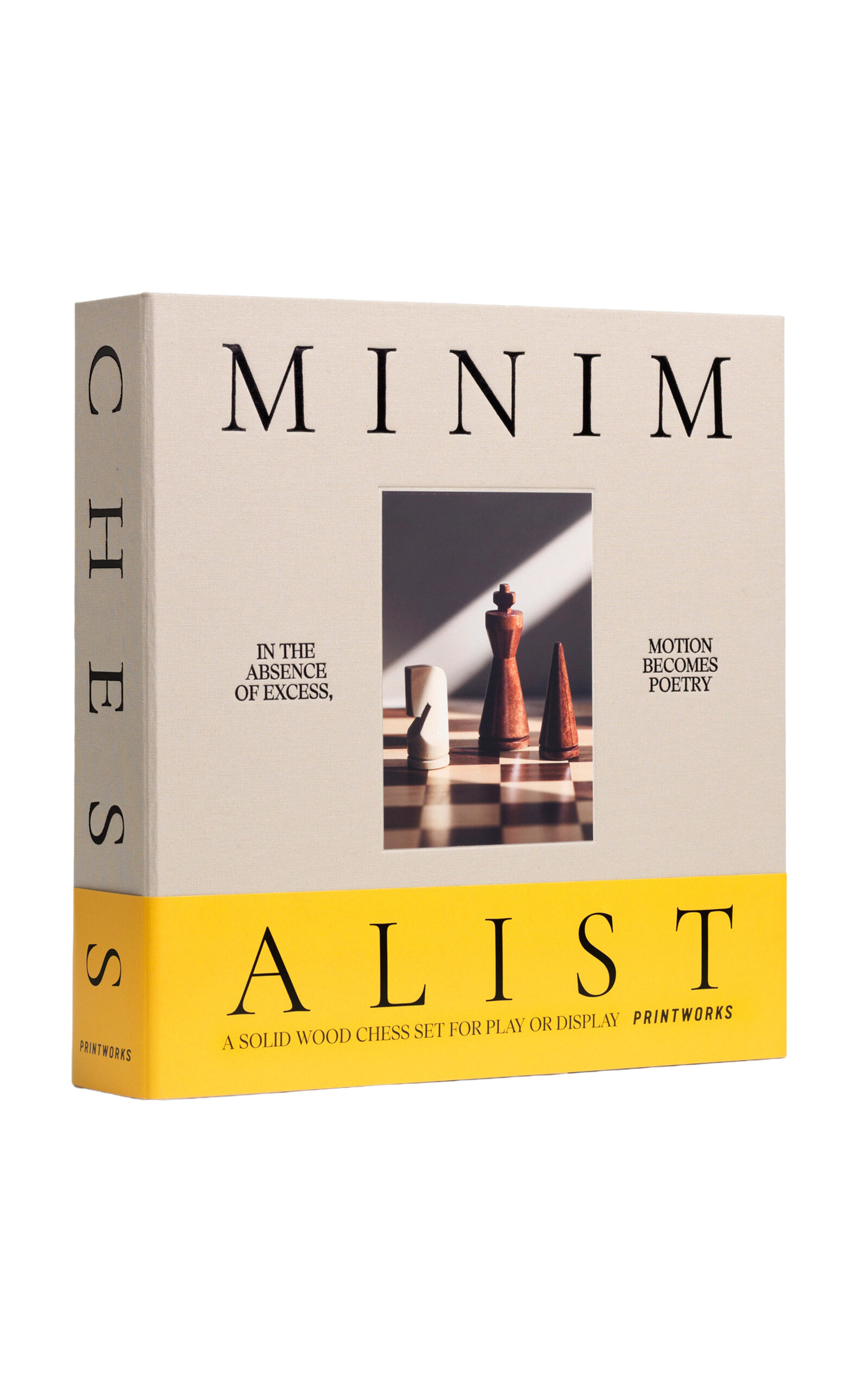 Printworks Printworks The Minimalist Wooden Chess Set Nude