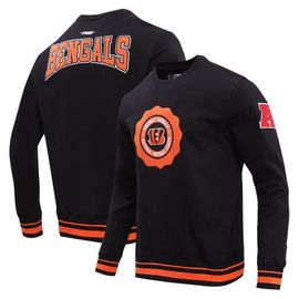 PRO STANDARD Men's Pro Standard Black Cincinnati Bengals Crest Emblem Pullover Sweatshirt 