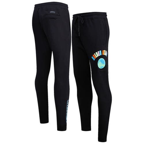 PRO STANDARD Men's Pro Standard Black Golden State Warriors Washed Neon Sweatpants 
