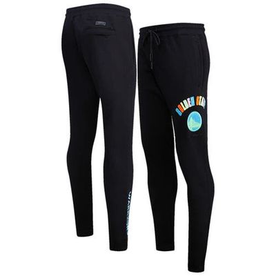 PRO STANDARD Men's Pro Standard Black Golden State Warriors Washed Neon Sweatpants 