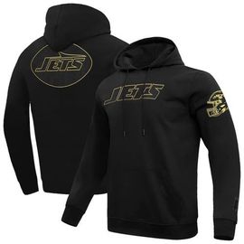 PRO STANDARD Men's Pro Standard Black New York Jets Classic Chenille Pullover Hoodie 
