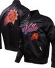PRO STANDARD Men's Pro Standard Black Phoenix Suns 2023/24 City Edition Satin Full-Snap Jacket  - 1