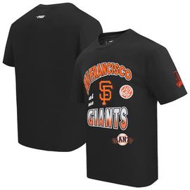 PRO STANDARD Men's Pro Standard Black San Francisco Giants Turn It Up Dropped Shoulder T-Shirt 