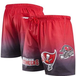 PRO STANDARD Men's Pro Standard Black/Red Tampa Bay Buccaneers Ombre Mesh Shorts 