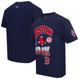 PRO STANDARD Men's Pro Standard Navy Boston Red Sox Turn It Up Dropped Shoulder T-Shirt 