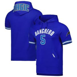 PRO STANDARD Men's Pro Standard Paolo Banchero Royal Orlando Magic Name & Number Short Sleeve Pullover Hoodie 