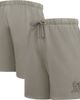 PRO STANDARD Men's Pro Standard Pewter Oakland Athletics Neutral Fleece Shorts  - 1