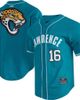 PRO STANDARD Men's Pro Standard Trevor Lawrence Teal Jacksonville Jaguars Mesh Button-Up Baseball Jersey  - 1