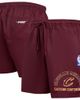PRO STANDARD Men's Pro Standard Wine Cleveland Cavaliers Area Code Shorts  - 1