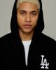 Pro Standard Pro Standard MLB Los Angeles Dodgers Zip-Up Hoodie Sweatshirt in Black, Men's at Urban Outfitters - 1