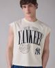 Pro Standard Pro Standard MLB New York Yankees Team Logo Muscle Tee in Cream, Men's at Urban Outfitters - 4