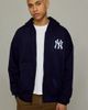 Pro Standard Pro Standard MLB New York Yankees Zip-Up Hoodie Sweatshirt in Navy, Men's at Urban Outfitters - 5