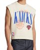 Pro Standard Pro Standard NBA New York Knicks Stamped Team Logo Graphic Cutoff Muscle Tee in Ivory, Men's at Urban Outfitters - 1