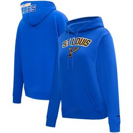 PRO STANDARD Women's Pro Standard Blue St. Louis Blues Classic Chenille Pullover Hoodie 