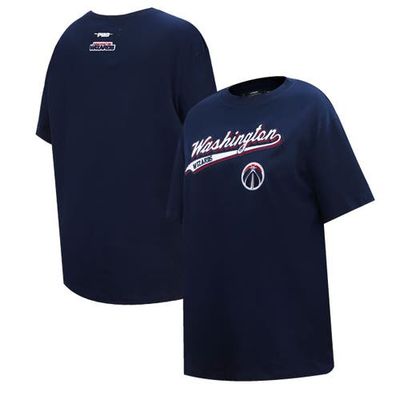 PRO STANDARD Women's Pro Standard Navy Washington Wizards Script Boyfriend T-Shirt 