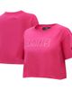 PRO STANDARD Women's Pro Standard Washington Capitals Triple Pink Cropped Boxy T-Shirt  - 1