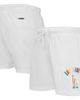 PRO STANDARD Women's Pro Standard White Los Angeles Dodgers Washed Neon Shorts  - 1
