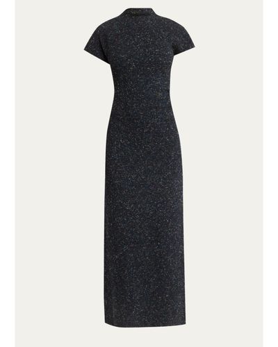 Proenza Schouler Abie Donegal-Effect Knit Wool Maxi Dress