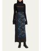 Proenza Schouler Anais Floral-Print Button-Side Midi Skirt - 2