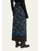 Proenza Schouler Anais Floral-Print Button-Side Midi Skirt - 3